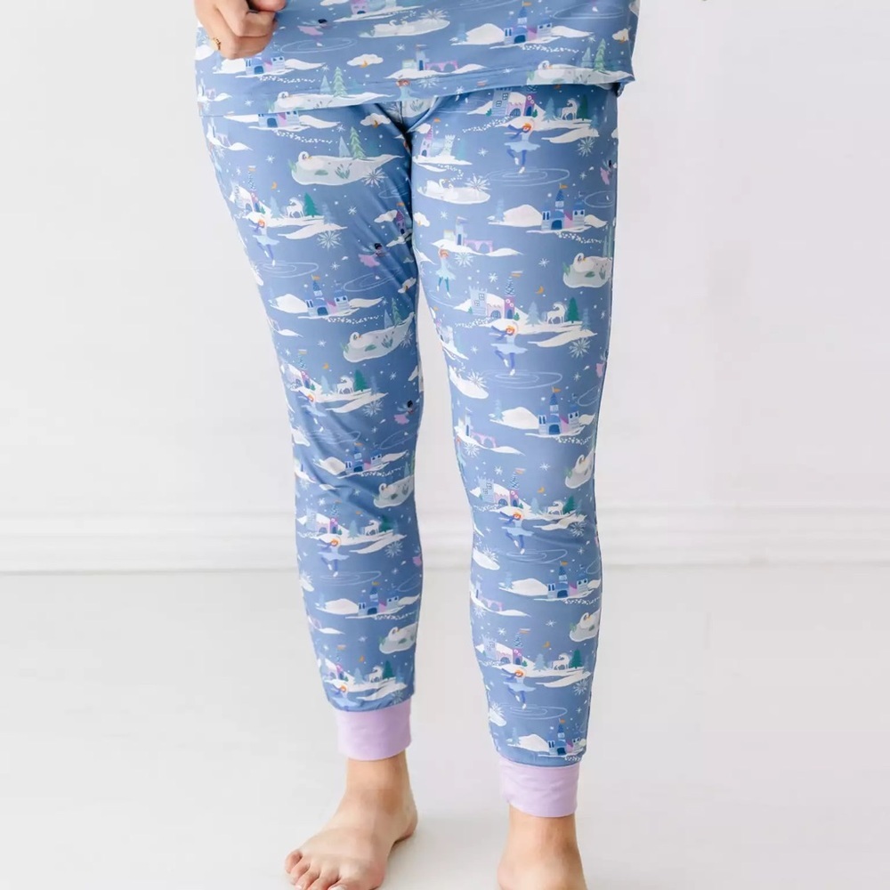 Little Sleepies Ice Princess Girls Pajama Pants Size 7/8
